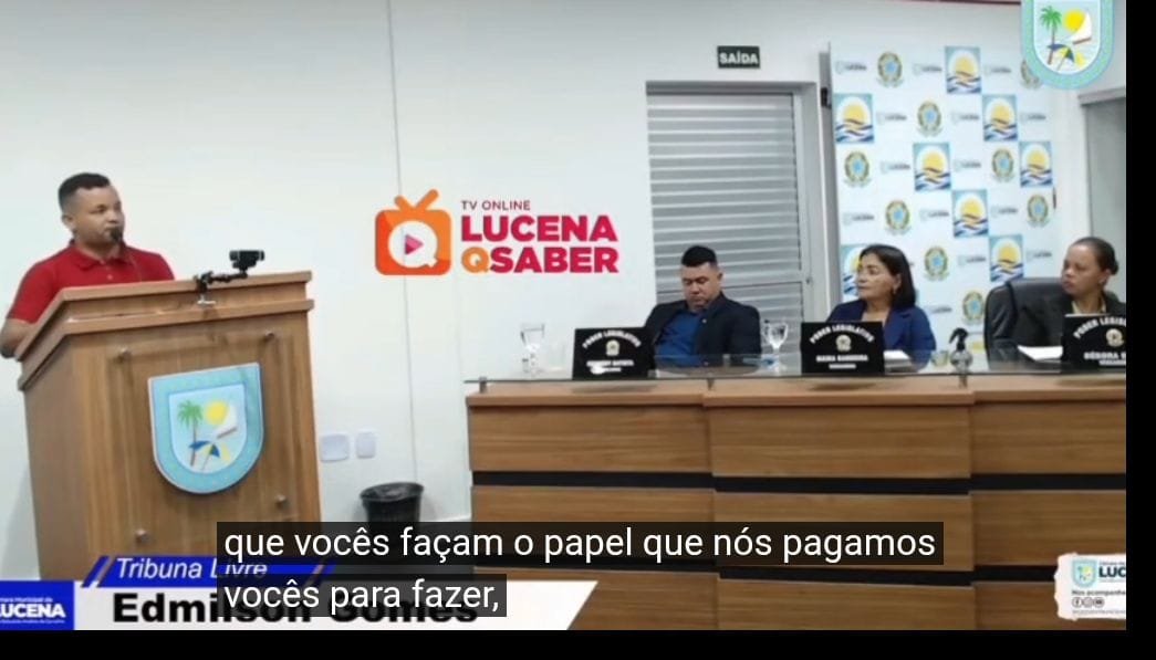 Empolgado Durante Discurso Na Tribuna, Aliado Do Presidente Da Câmara “ataca” Vereadores De Lucena – Veja VÍdeo